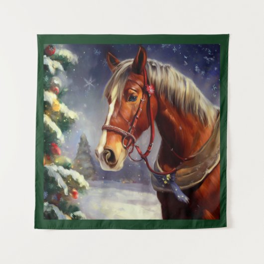 Kerstpaard 1 wandkleed (Voorkant)