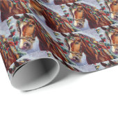 Kerstpaard 2 cadeaupapier (Rol Hoek)