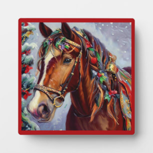 Kerstpaard 2 fotoplaat