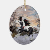 Kerstpaard 2 Gypsy Vanner Ornament (Rechts)