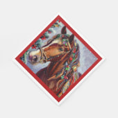 Kerstpaard 2 servet (Hoek)