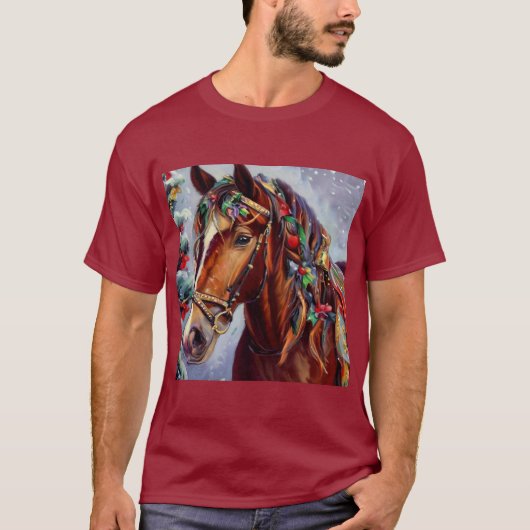 Kerstpaard 2 t-shirt (Voorkant)