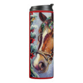 Kerstpaard 2 thermosbeker (Gedraaid links)