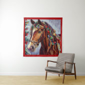 Kerstpaard 2 wandkleed (In situ)