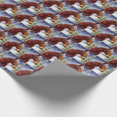 Kerstpaard 3 cadeaupapier (Hoek)