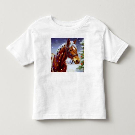 Kerstpaard 3 kinder shirts (Voorkant)