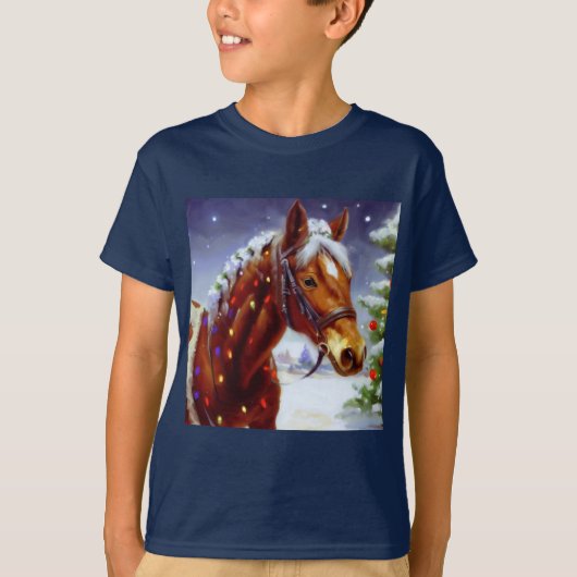 Kerstpaard 3 t-shirt (Voorkant)
