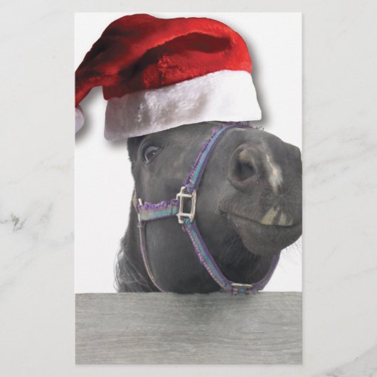 kerstpaard briefpapier (Voorkant)