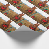 kerstpaard cadeaupapier (Hoek)