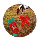 kerstpaard dartbord (Voorkant)