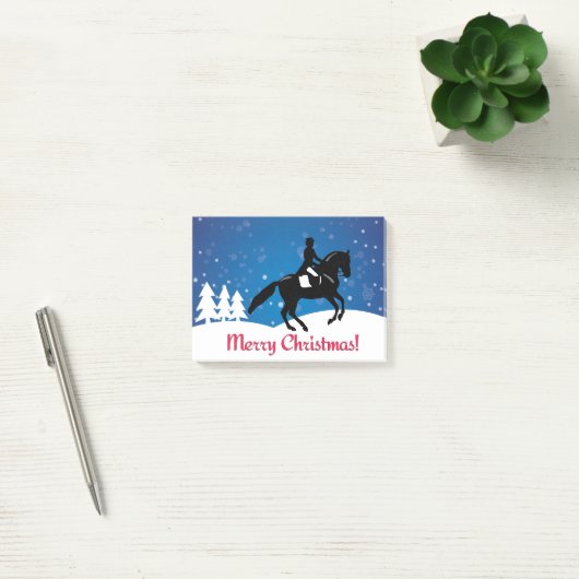Kerstpaard Dressage Winter Post-it® Notes (Kantoor)