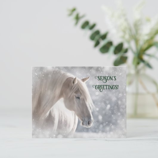 Kerstpaard en Briefkaart (Staand voorkant)