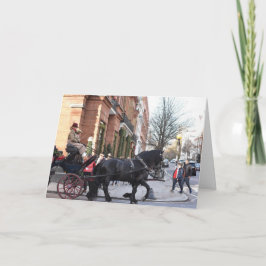 Kerstpaard en Carriage Sloane Square London Kaart