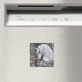 Kerstpaard en kardinalen magneet (Insitu (Vaatwasser))