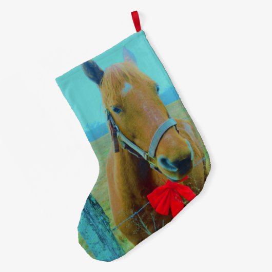 kerstpaard grote kerstsok (Achterkant (Hangend))