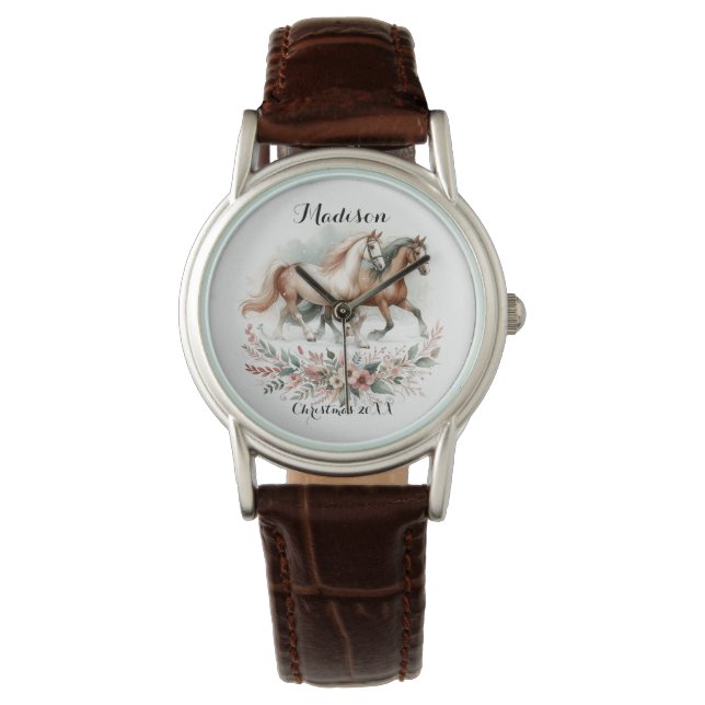 Kerstpaard Horloge (Voorkant)
