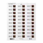 Kerstpaard in stalraam etiket (Full Sheet)