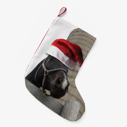 kerstpaard kleine kerstsok (Voorkant (Hangend))