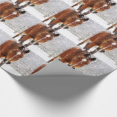 Kerstpaard Lover Cadeaupapier (Hoek)