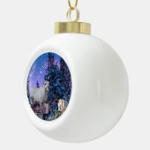 kerstpaard Magic Keramische Bal Ornament (Rechts)