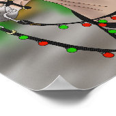 Kerstpaard: Noors Fjord-paard Poster (Hoek)