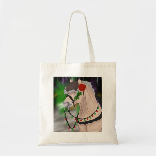 Kerstpaard: Noors Fjord-paard Tote Bag (Voorkant)
