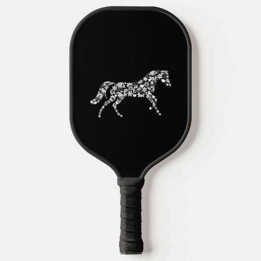 kerstpaard pickleball paddle (Voorkant)
