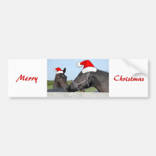 Kerstpaard & Pony Bumpersticker