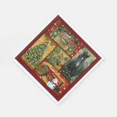 Kerstpaard Snowman-trekker Servet (Hoek)