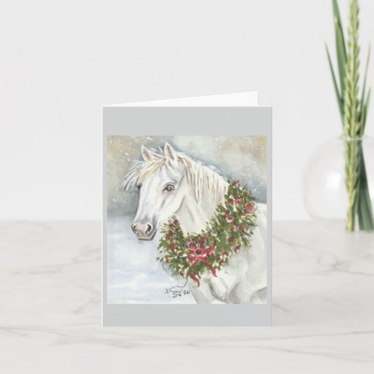 Kerstpaard van Sherry Kaart (Voorkant)