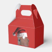 kerstpaard voor kerstmis bedankdoosjes (Voorkant Zijde)