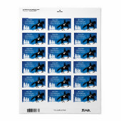 Kerstpaard: winter etiket (Full Sheet)