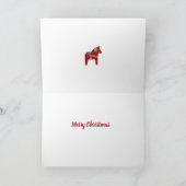 Kerstpaarden Bedankkaart (Binnen)