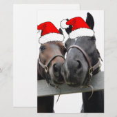 kerstpaarden briefpapier (Voorkant / Achterkant)
