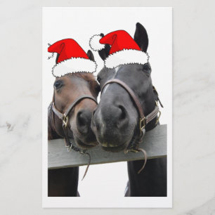 kerstpaarden briefpapier