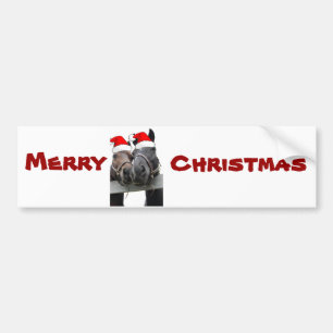 kerstpaarden bumpersticker
