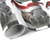 Kerstpaarden Cadeaupapier (Rol Hoek)