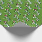 kerstpaarden cadeaupapier (Hoek)