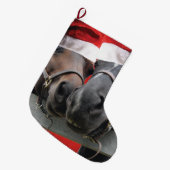 Kerstpaarden en kerstmanden grote kerstsok (Voorkant (Hangend))