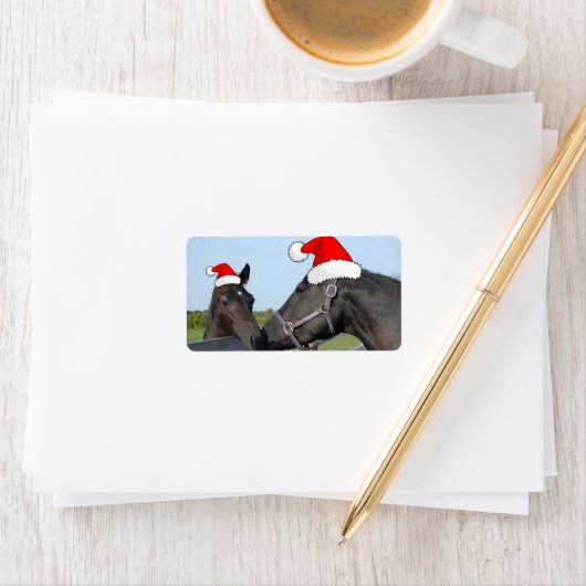 kerstpaarden etiket (Insitu)