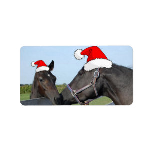kerstpaarden etiket