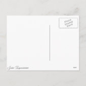 kerstpaarden feestdagenkaart (Achterkant)