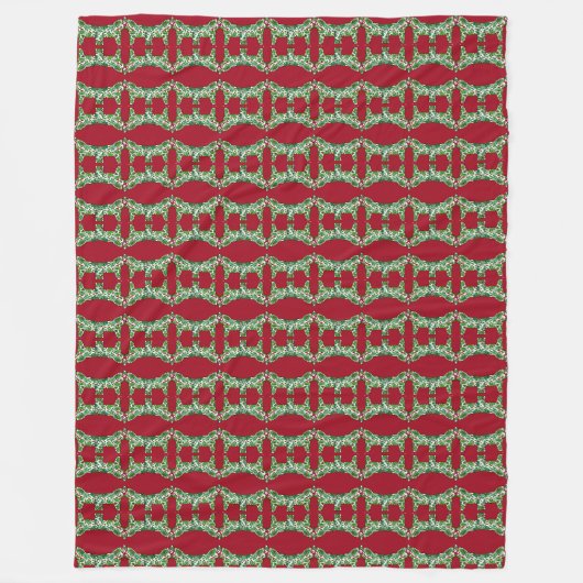 kerstpaarden fleece deken (Voorkant)