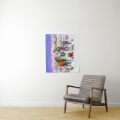 Kerstpaarden in sneeuw wandkleed (In situ)