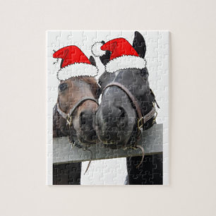 kerstpaarden legpuzzel