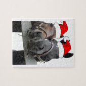 kerstpaarden legpuzzel (Horizontaal)