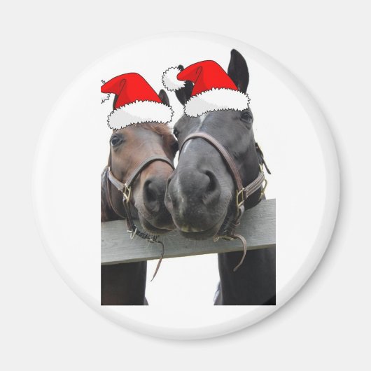 kerstpaarden magneet (Voorkant)