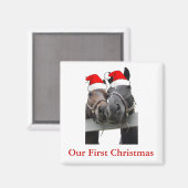 kerstpaarden magneet (Voorkant / Achterkant)