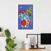 Kerstpaarden - Matchbox Print - Esthetische Muur (Thuiskantoor)