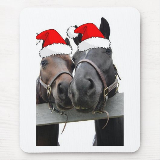kerstpaarden muismat (Voorkant)